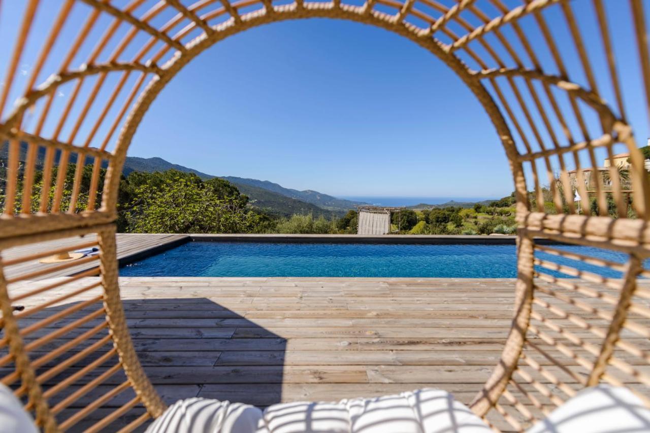 Terre De Maquis, Maison D'Hotes Vue Mer Corse Sari-D'orcino エクステリア 写真