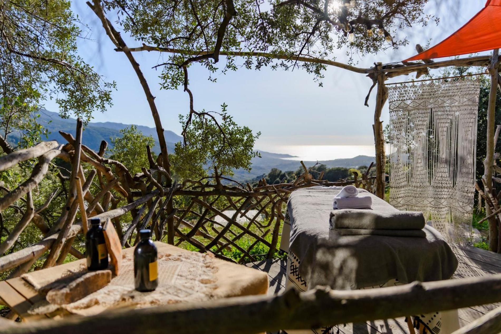 Terre De Maquis, Maison D'Hotes Vue Mer Corse Sari-D'orcino エクステリア 写真