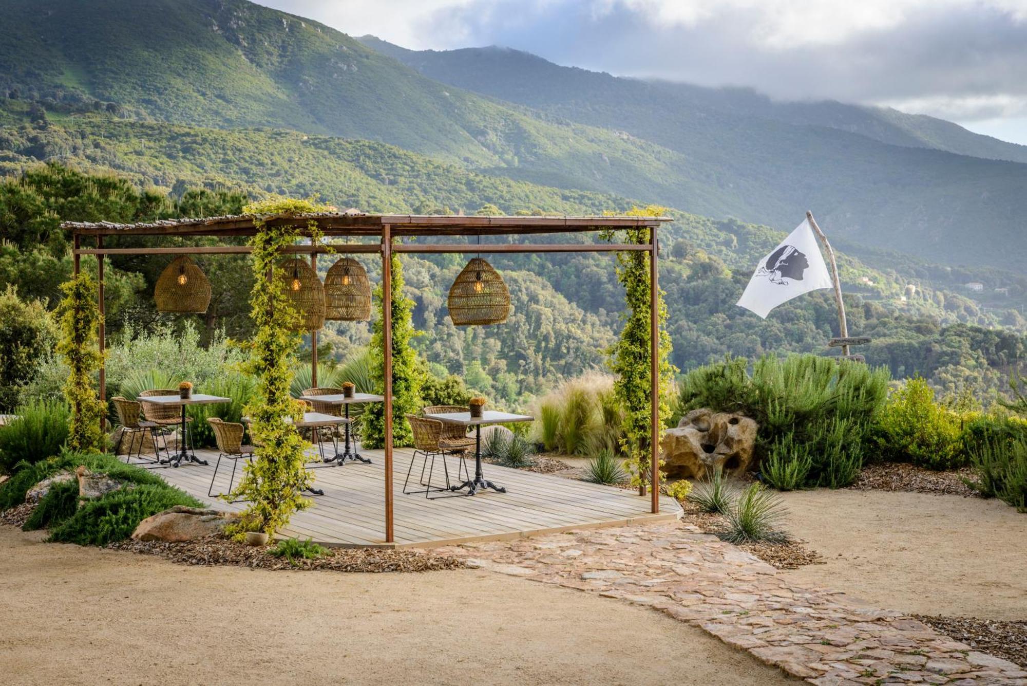 Terre De Maquis, Maison D'Hotes Vue Mer Corse Sari-D'orcino エクステリア 写真