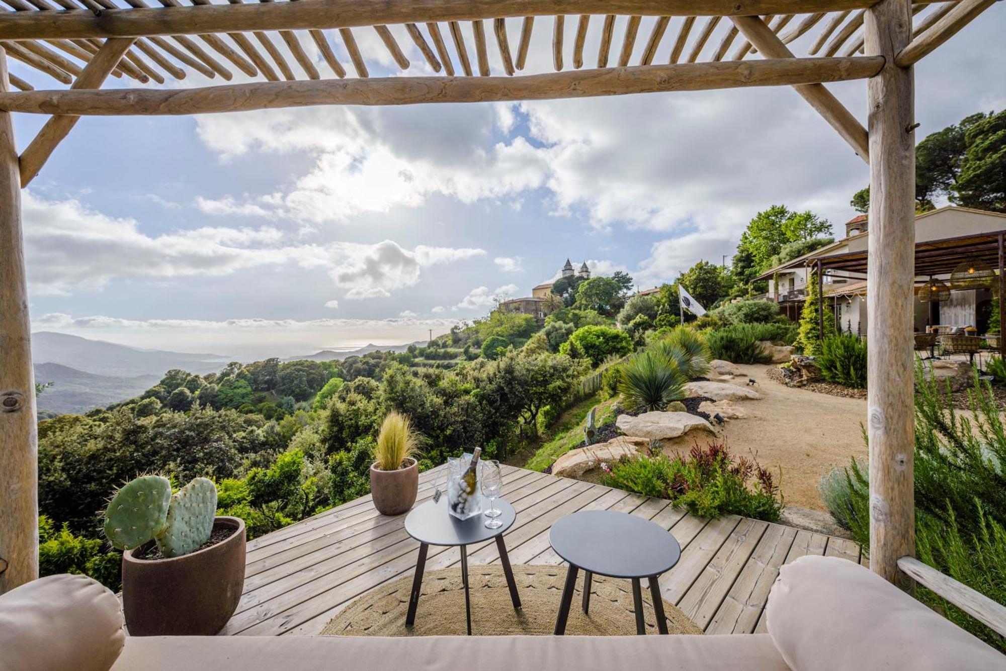 Terre De Maquis, Maison D'Hotes Vue Mer Corse Sari-D'orcino エクステリア 写真