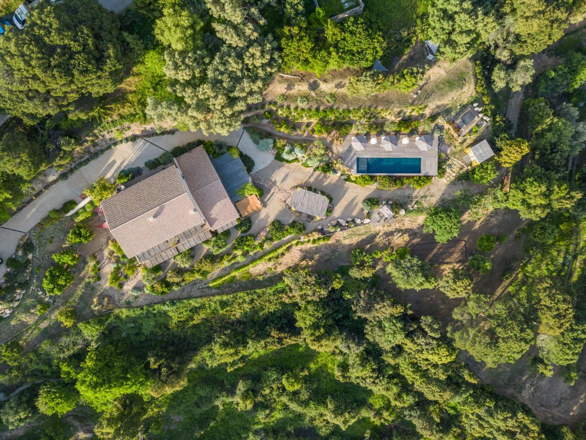 Terre De Maquis, Maison D'Hotes Vue Mer Corse Sari-D'orcino エクステリア 写真